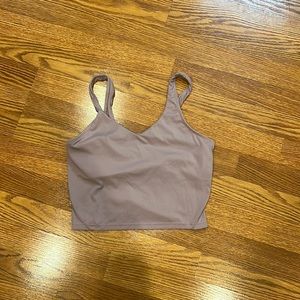 Purple crop top size 8
